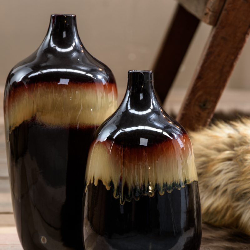 Vase VANDA coloris brun