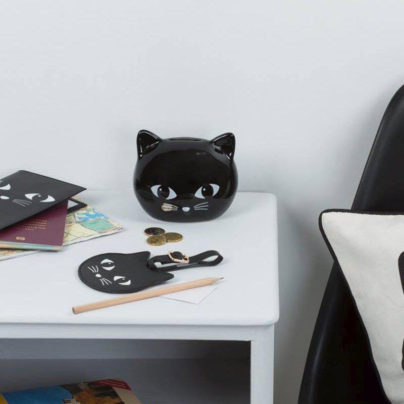Tirelire BLACK CAT coloris noir