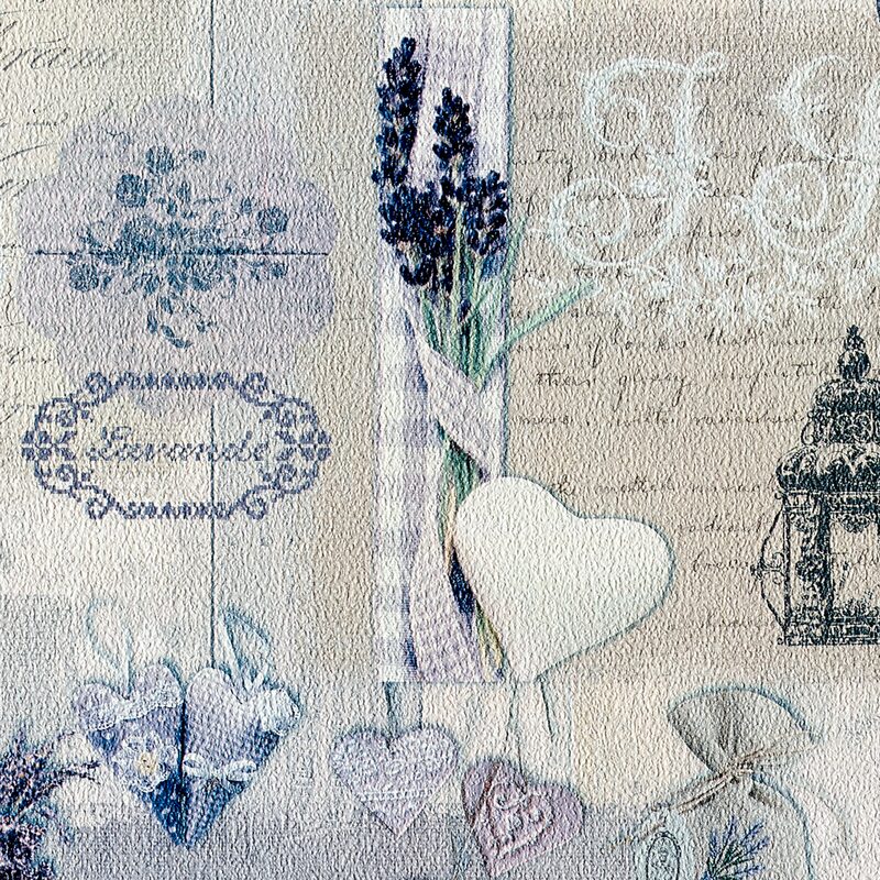 Papier peint LAVANDULA coloris parme