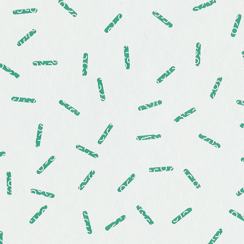 Papier peint intissé FUNNY PILLS coloris blanc
