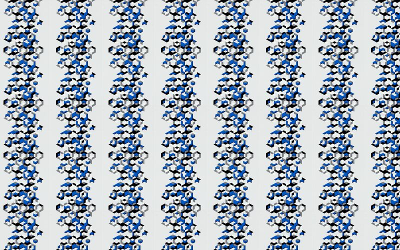 Papier peint intissé WONKY coloris blanc