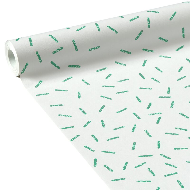 Papier peint intissé FUNNY PILLS coloris blanc