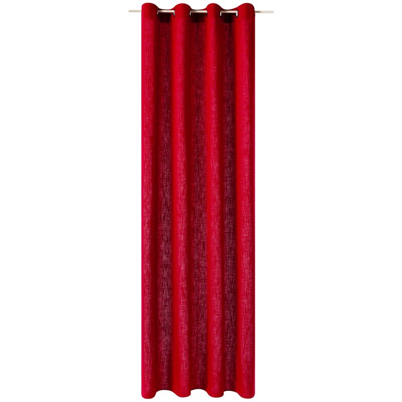 Rideau LINO coloris rouge carmin 135 x 260 cm