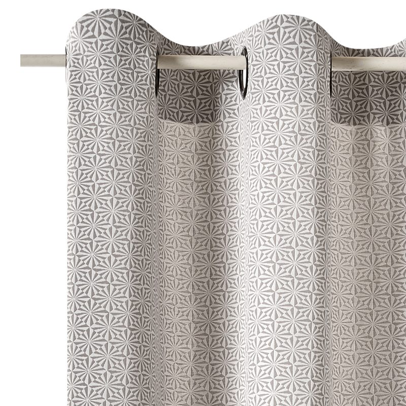 Rideau EXALTO coloris gris perle 135 x 240 cm
