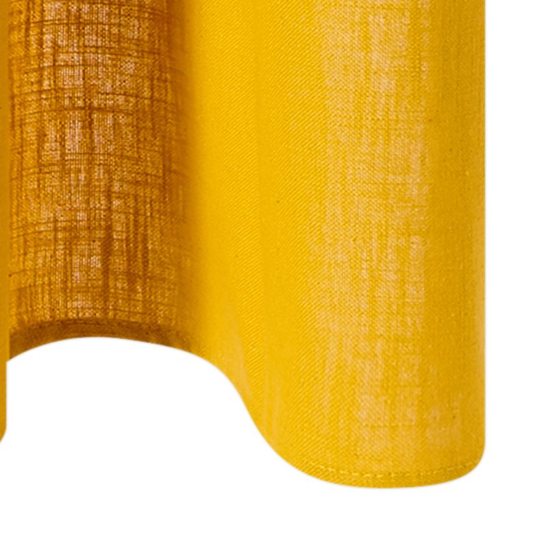 Rideau LINO coloris jaune moutarde 135 x 260 cm