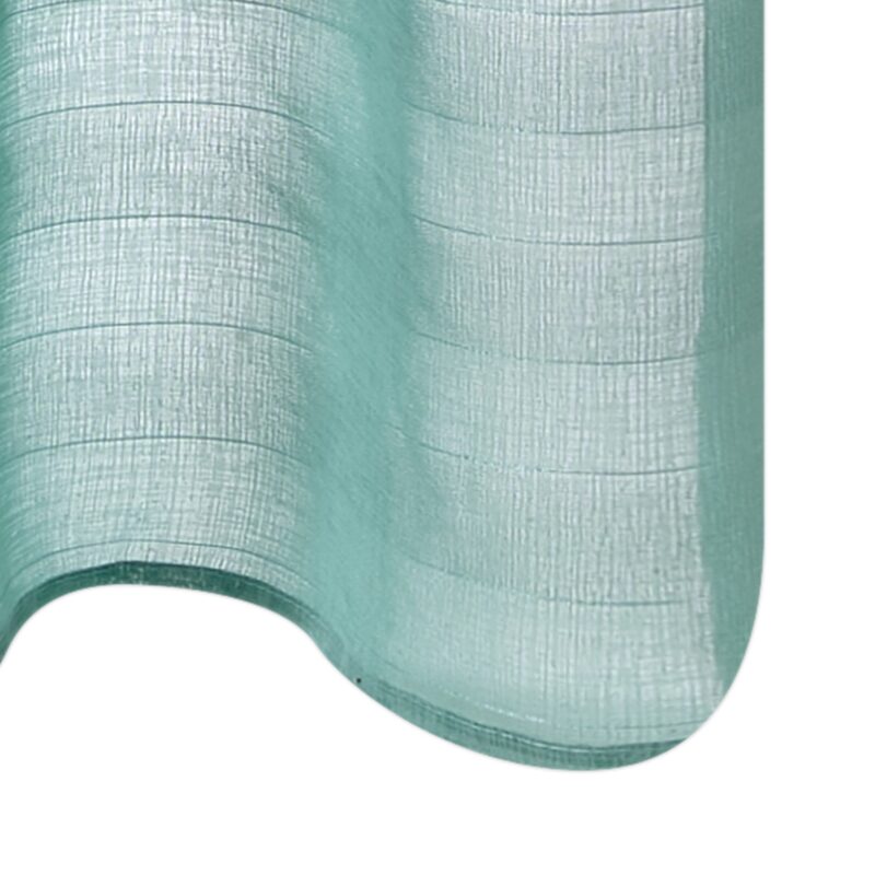 Voilage FLOT BLEU coloris menthe glacée 145 x 240 cm