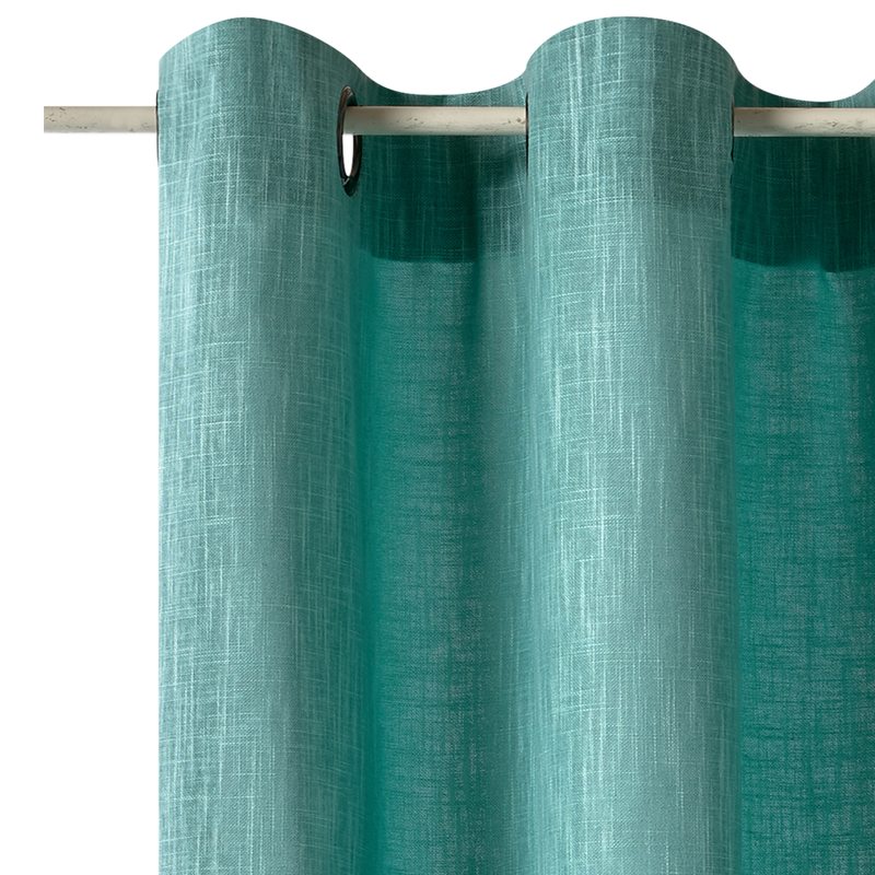 Rideau BARBOUR coloris bleu turquoise 145 x 240 cm