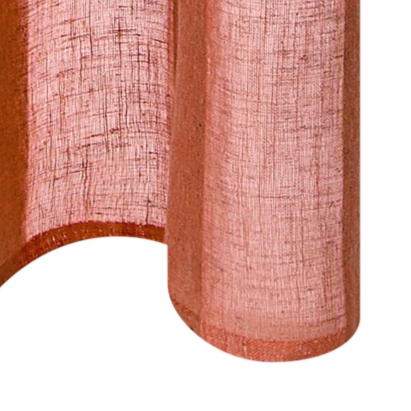 Voilage CANYON coloris corail 140 x 280 cm