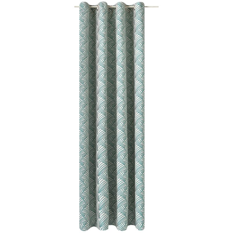 Rideau ARDECCO coloris vert émeraude 135 x 250 cm