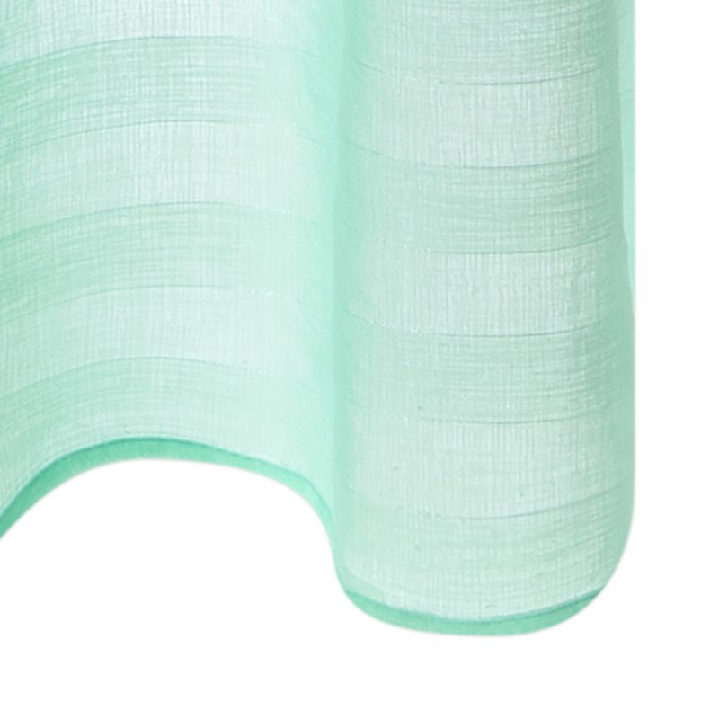 Voilage FLOT BLEU coloris vert eau 145 x 240 cm