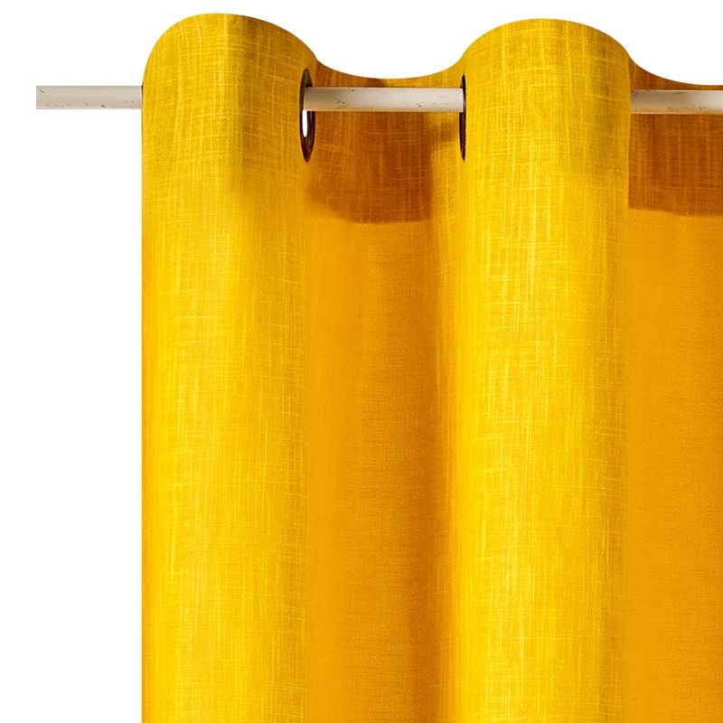 Rideau BARBOUR coloris jaune 145 x 240 cm