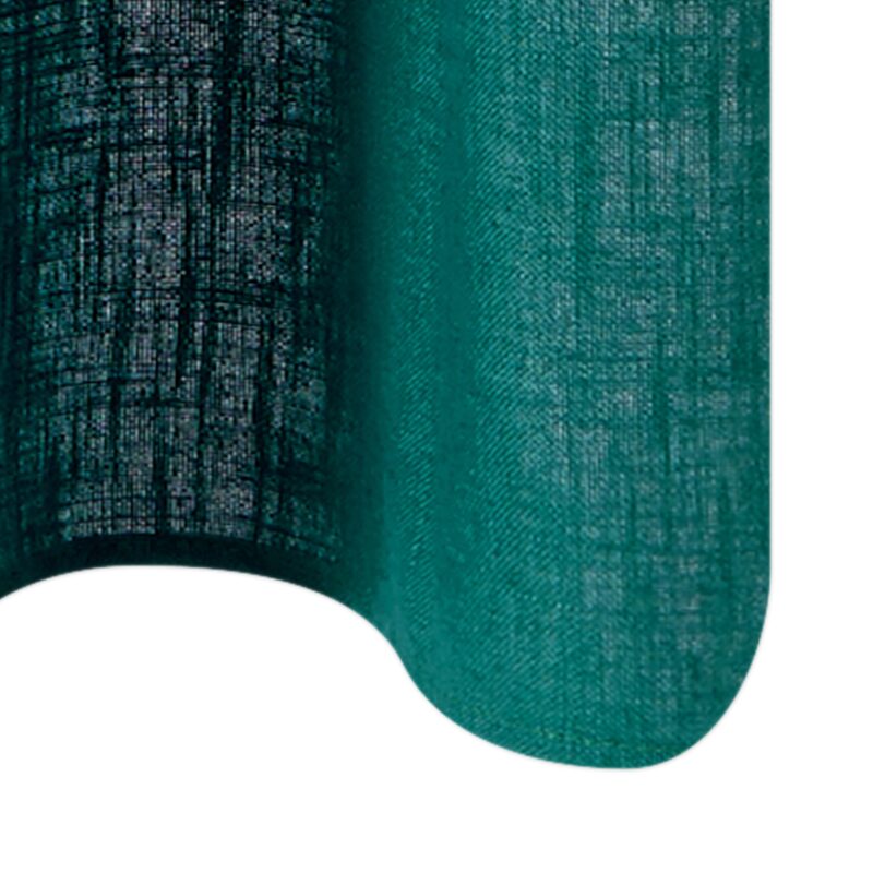 Rideau LINO coloris vert émeraude 135 x 260 cm