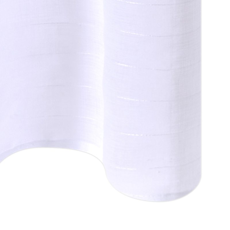 Voilage FLOT BLEU coloris blanc 145 x 240 cm