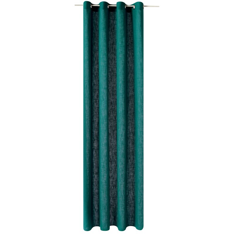 Rideau LINO coloris vert émeraude 135 x 260 cm