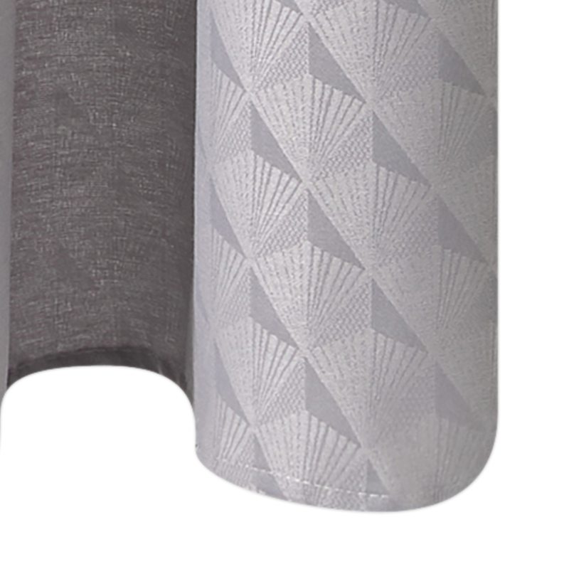 Rideau EVENTAIL coloris gris moyen 140 x 260 cm