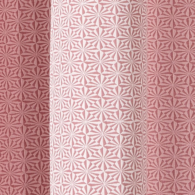Rideau EXALTO coloris rose 135 x 240 cm