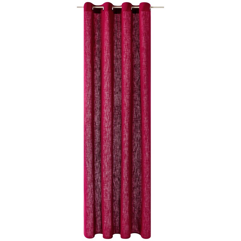 Rideau LINO coloris rouge bordeaux 135 x 260 cm