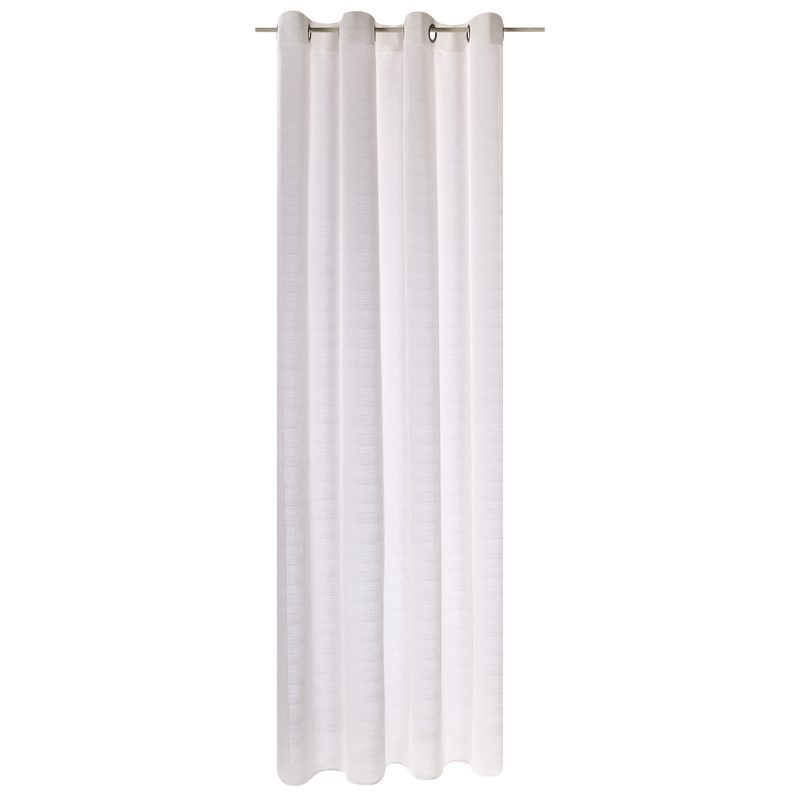 Voilage FLOT BLEU coloris champagne 145 x 240 cm