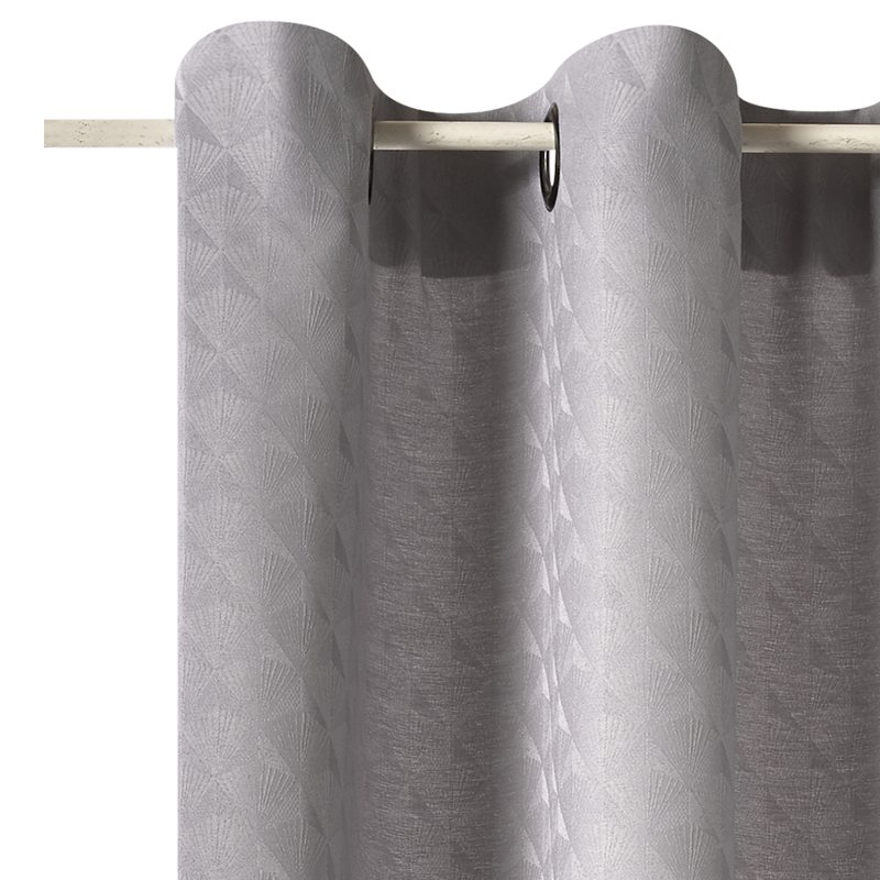 Rideau EVENTAIL coloris gris moyen 140 x 260 cm
