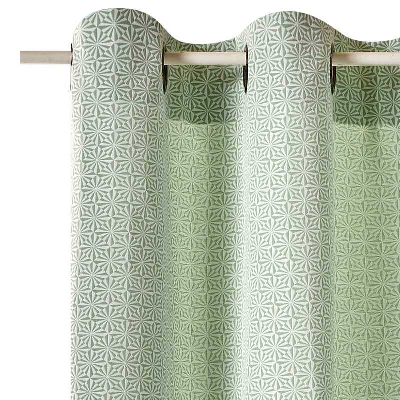Rideau EXALTO coloris vert 135 x 240 cm