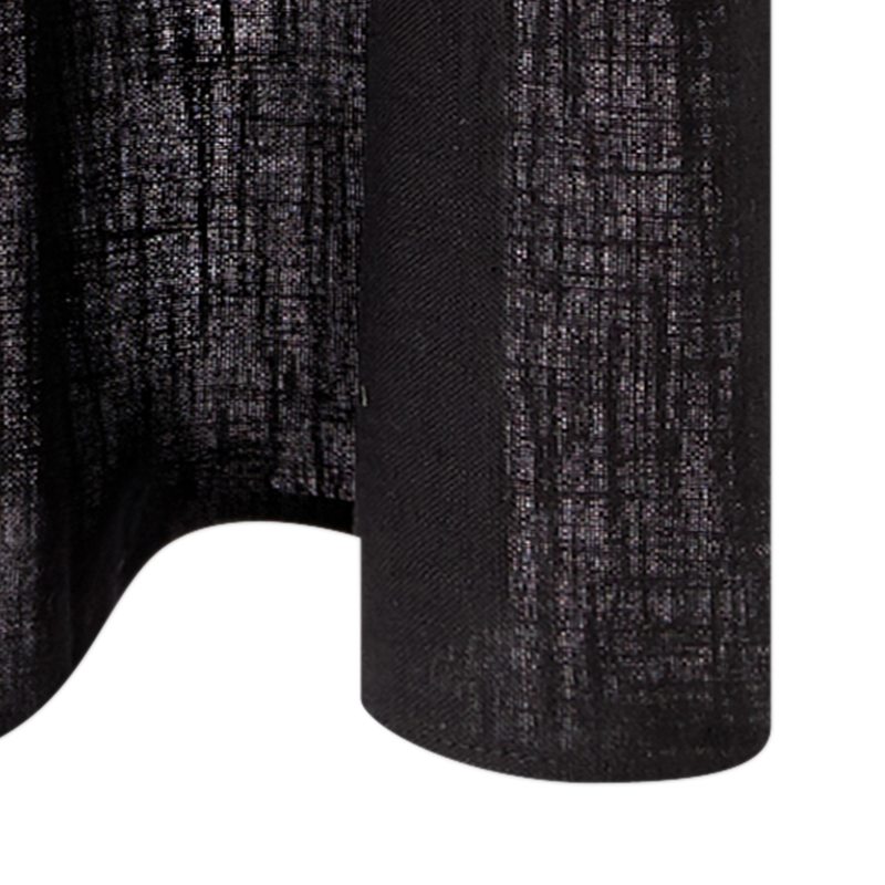 Rideau LINO coloris noir 135 x 260 cm