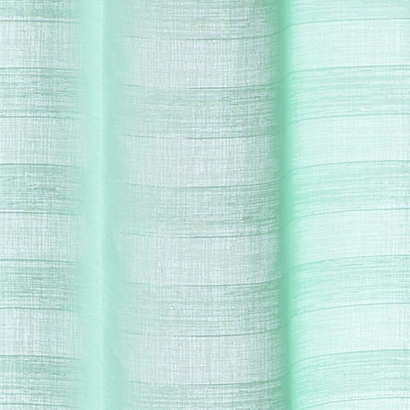 Voilage FLOT BLEU coloris vert eau 145 x 240 cm