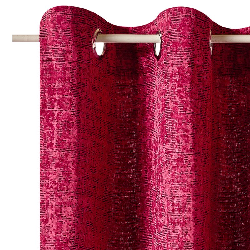 Rideau SIMO coloris rouge 140 x 240 cm