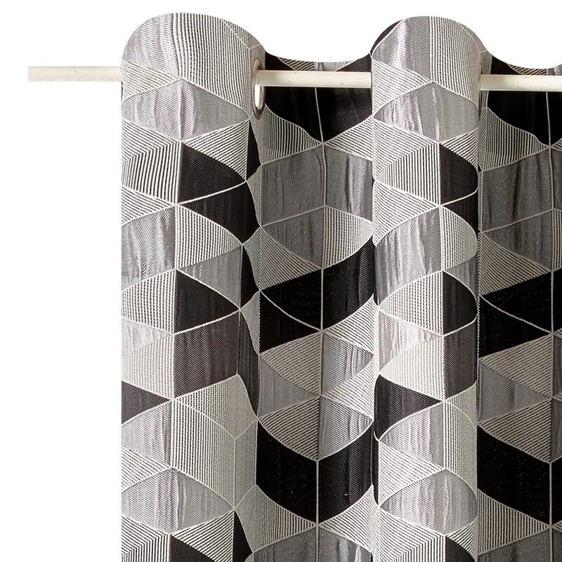 Rideau ARLETTY coloris gris 135 x 250 cm
