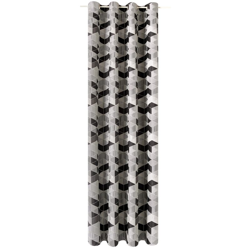 Rideau ARLETTY coloris gris 135 x 250 cm