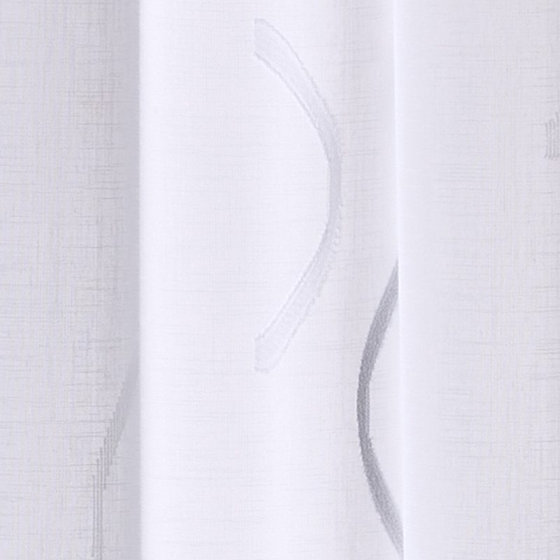Voilage MOONS coloris gris perle 140 x 260 cm