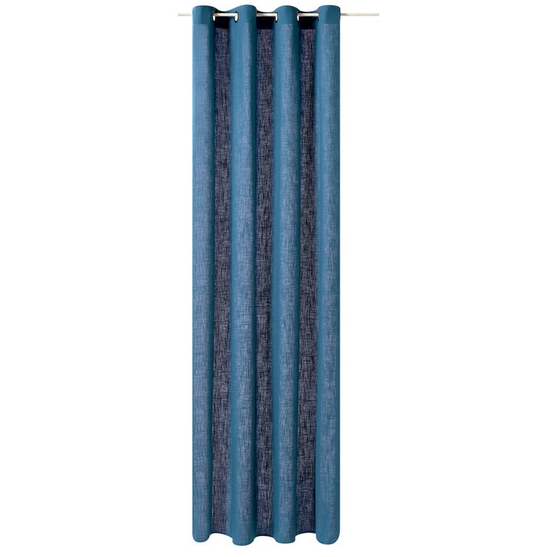 Rideau LINO coloris bleu nuit 135 x 260 cm
