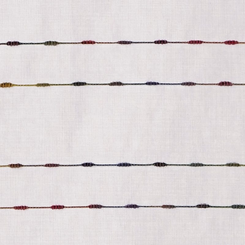 Vitrage Lin RAINBOW coloris blanc 58 x 120 cm