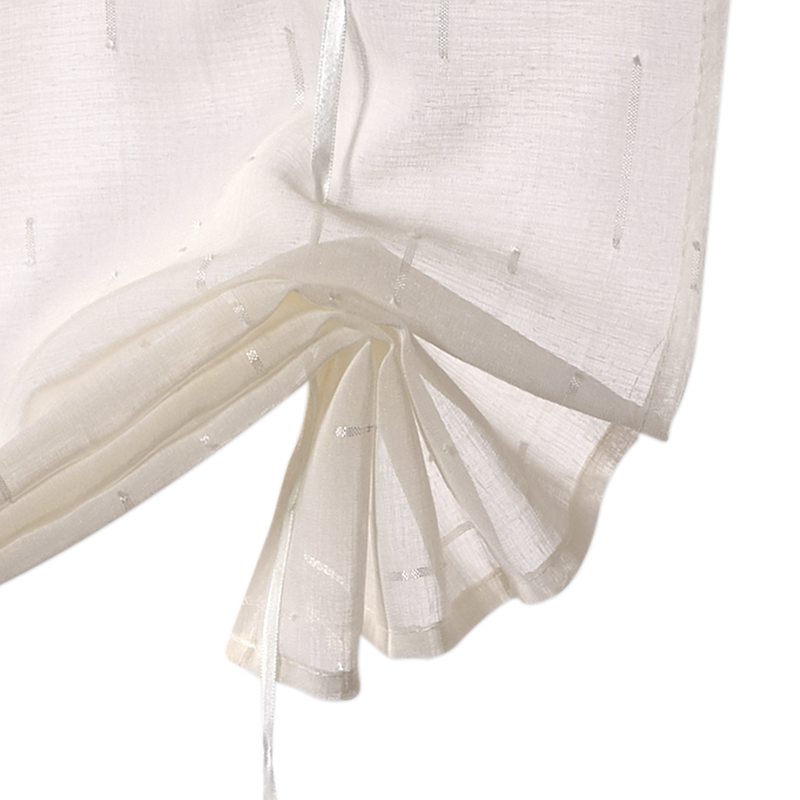 Vitrage FILAMENT coloris ivoire 60 x 140 cm