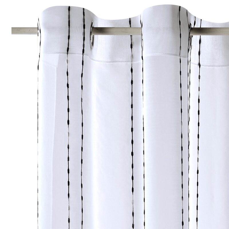 Voilage RAINBOW coloris blanc 140 x 260 cm