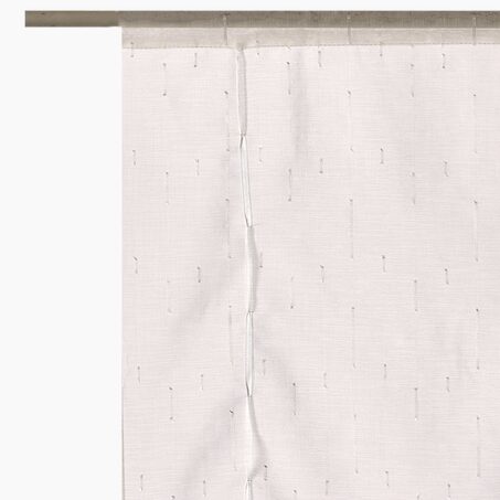 Vitrage FILAMENT coloris ivoire 60 x 140 cm