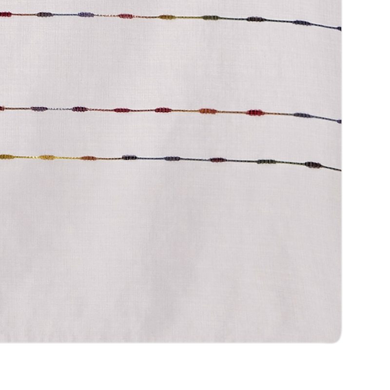 Vitrage Lin RAINBOW coloris blanc 58 x 120 cm