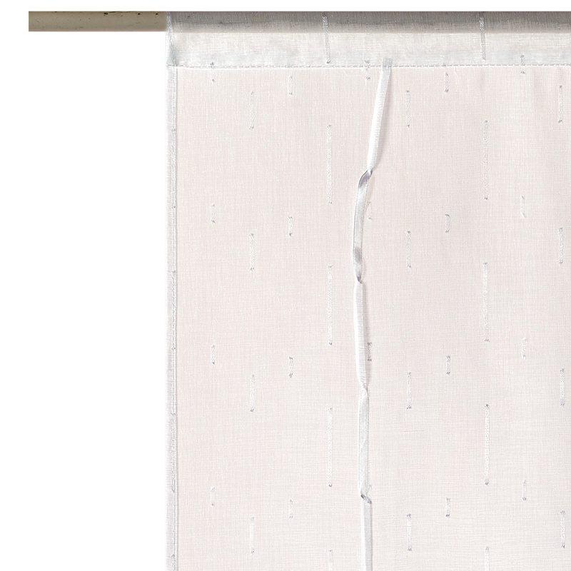 Vitrage FILAMENT coloris blanc 90 x 200 cm