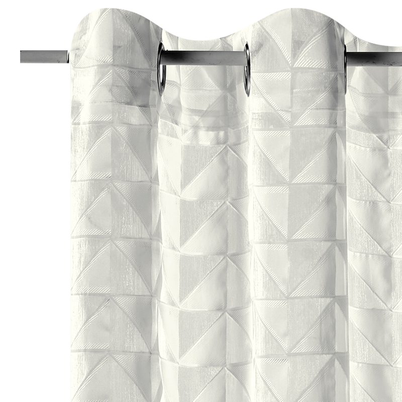 Voilage OLAF coloris blanc 140 x 240 cm