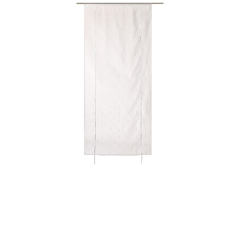 Vitrage FILAMENT coloris blanc 90 x 200 cm