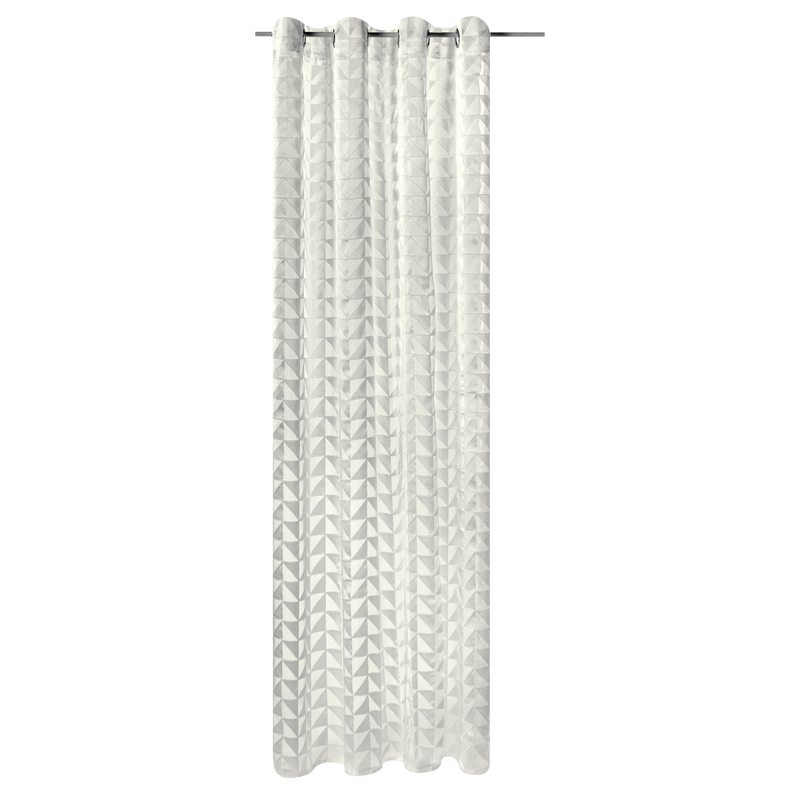 Voilage OLAF coloris blanc 140 x 240 cm