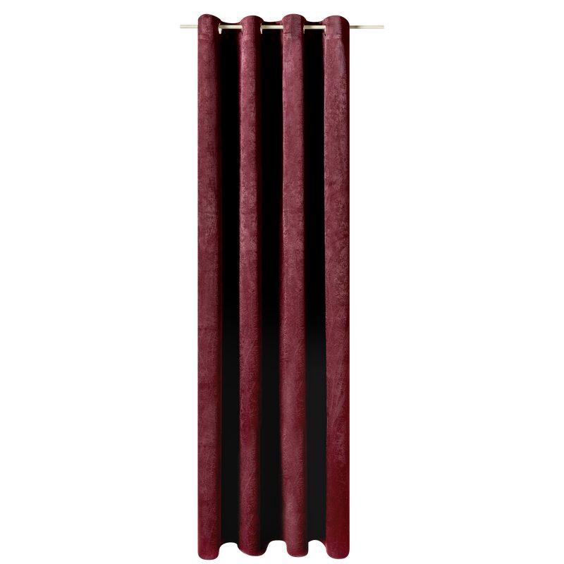 Rideau GRAZIA coloris rouge bordeaux 140 x 240 cm
