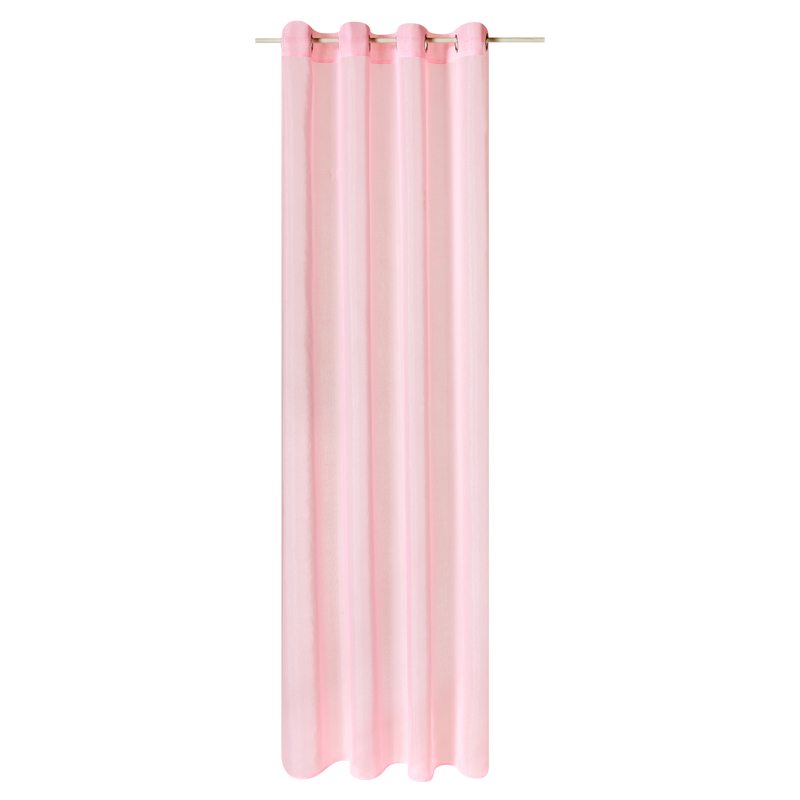Voilage IRISE coloris rose pastel 140 x 240 cm