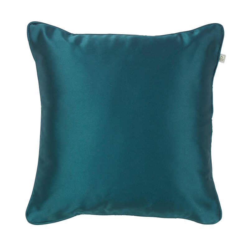 Coussin DOVE coloris bleu paon 45 x 45 cm