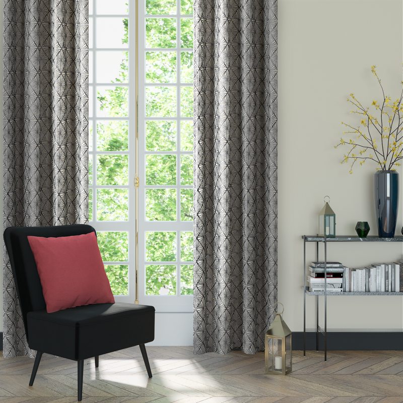 Rideau AMAGA coloris gris 140 x 240 cm