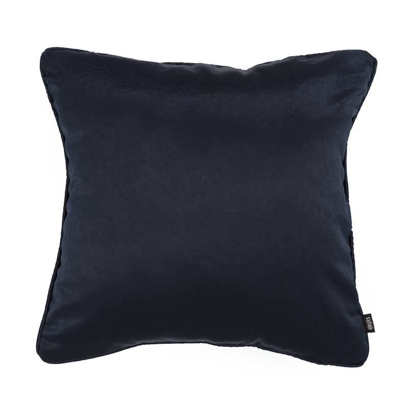 Coussin GRAZIA coloris bleu nuit 45 x 45 cm