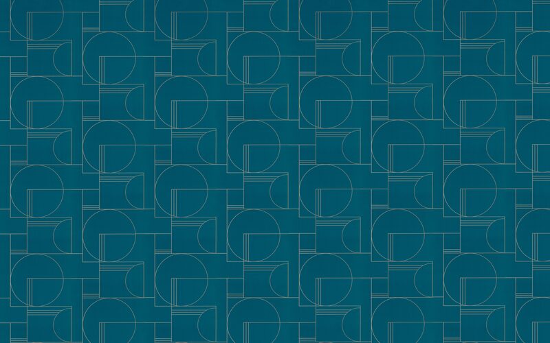 Papier peint intissé OSKAR BY SOPHIE FERJANI coloris bleu paon