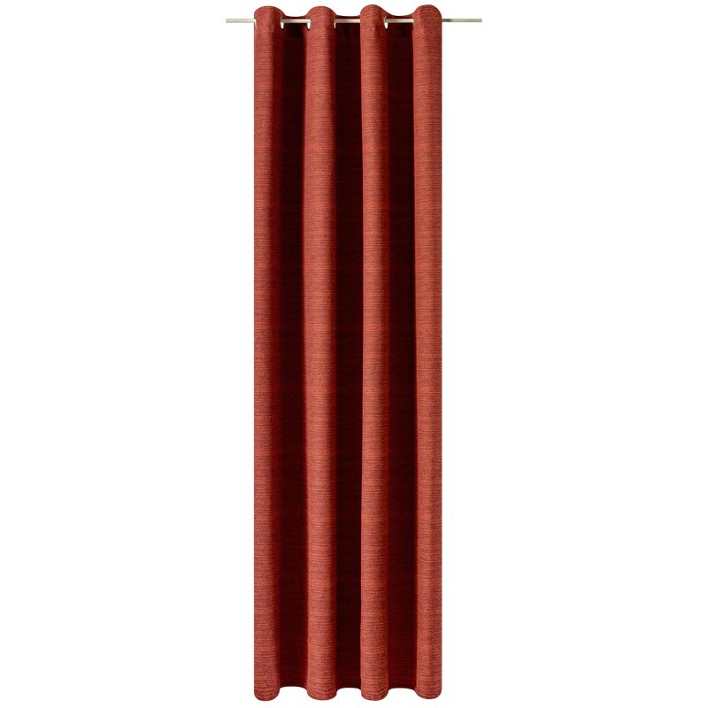 Rideau UNO coloris rouge orangé 135 x 260 cm