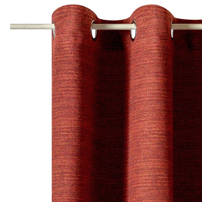 Rideau UNO coloris rouge orangé 135 x 260 cm