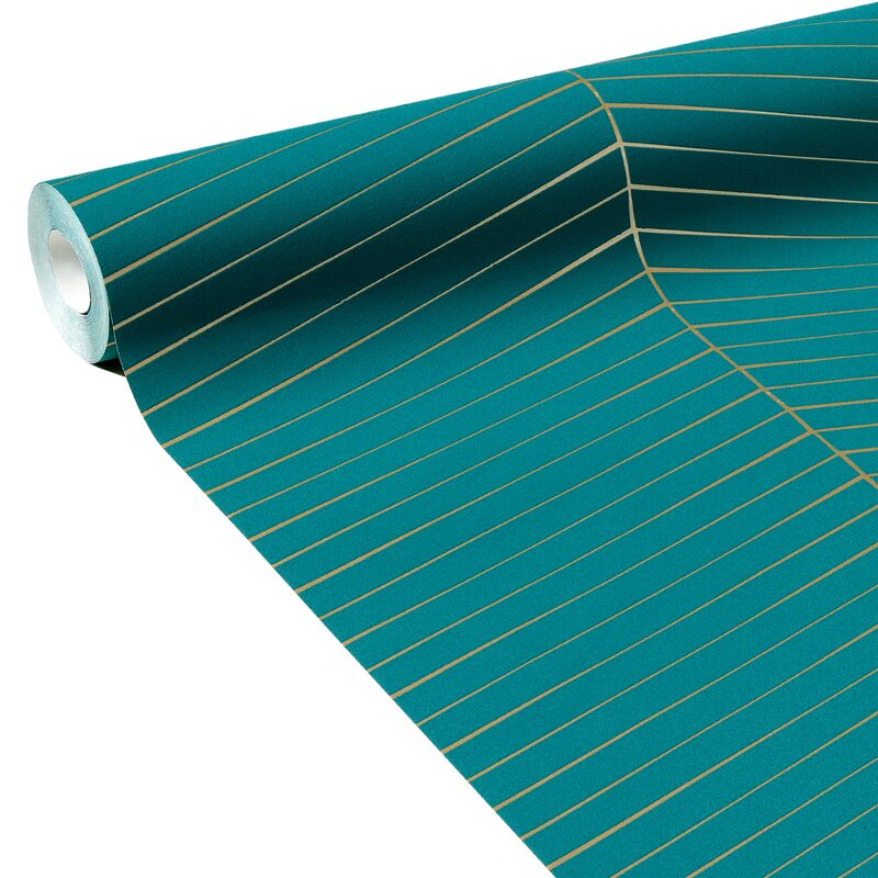 Papier peint intissé ALVARO BY E. RIVASSOUX coloris vert émeraude