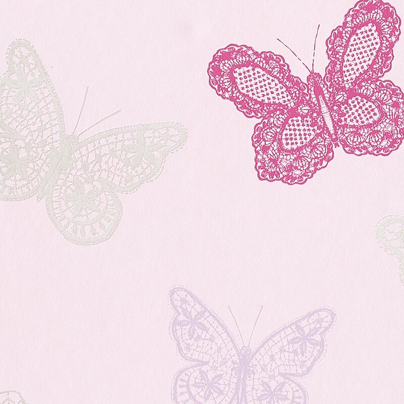 Papier peint intissé ELIZE coloris rose guimauve